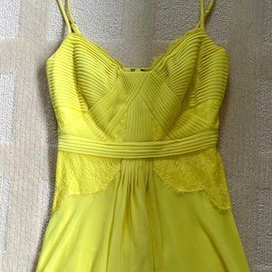 Yellow BCBG party dress